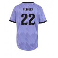 Fotbalové Dres Real Madrid Antonio Rudiger #22 Dámské Venkovní 2022-23 Krátký Rukáv
